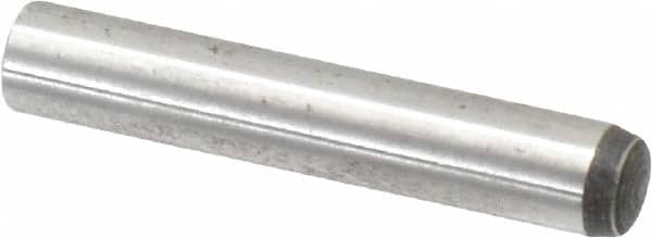 Value Collection - 6mm Diam x 35mm Pin Length Alloy Steel Standard Dowel Pin - C 58-62 Hardness, 13,300 Lb Breaking Strength, 1 Rounded End - Strong Tooling