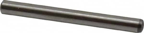 Value Collection - 6mm Diam x 60mm Pin Length Alloy Steel Standard Dowel Pin - C 58-62 Hardness, 13,300 Lb Breaking Strength, 1 Rounded End - Strong Tooling