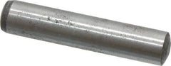 Value Collection - 8mm Diam x 40mm Pin Length Alloy Steel Standard Dowel Pin - C 58-62 Hardness, 23,700 Lb Breaking Strength, 1 Rounded End - Strong Tooling