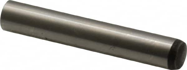 Value Collection - 8mm Diam x 50mm Pin Length Alloy Steel Standard Dowel Pin - C 58-62 Hardness, 23,700 Lb Breaking Strength, 1 Rounded End - Strong Tooling