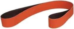 3M - 2" Wide x 60" OAL, 36 Grit, Ceramic Abrasive Belt - Ceramic, Very Coarse, Coated, YF Weighted Cloth Backing, Wet/Dry, Series 984F - Strong Tooling