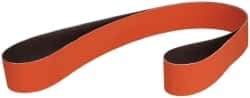 3M - 2" Wide x 132" OAL, 80 Grit, Ceramic Abrasive Belt - Ceramic, Medium, Coated, YF Weighted Cloth Backing, Wet/Dry, Series 984F - Strong Tooling