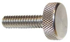 Thumb Screws & Hand Knobs; System of Measurement: Inch; Head Type: Knurled; Shoulder Type: Without Shoulder; Material: Stainless Steel; Material Grade: 303; Overall Length (Inch): 11/16; Head Diameter (Inch): 5/16; Head Height (Inch): 3/16; Thread Standar