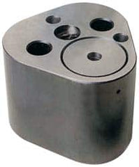 Dayton Lamina - 1-1/4" Shank Diam, 2-3/4" Base Length x 2.72" Base Width x 1-5/8" Base Height, 1/2-13 Thread, Alloy Steel Mold Punch Retainer - 1/4" Dowel Diam, 15/16" Length Between Dowel & Screw, 2" Thread Length, Ball Lock, Heavy Duty (HRT) Series - Strong Tooling