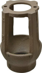 Watts - 1-1/4 to 3" Fit, 4-3/8" Diam, Air Gap Drain - 6-3/4" High, Cast Iron - Strong Tooling