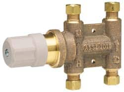 Watts - 3/8" Pipe Lead Free Brass Water Mixing Valve & Unit - Universal End Connections - Strong Tooling