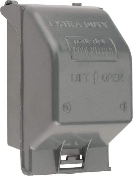 Thomas & Betts - Electrical Outlet Box Aluminum Receptacle Cover - Includes Gasket & Screw - Strong Tooling