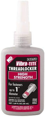 Vibra-Tite - 50 mL Bottle, Red, High Strength Liquid Threadlocker - Series 140, 24 hr Full Cure Time, Hand Tool, Heat Removal - Strong Tooling