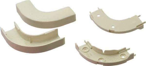 Wiremold - 13/16 Inch Long x 2-11/16 Inch Wide x 1/2 Inch High, Raceway Elbow End - 90°, Ivory, For Use with ECLIPSE PN03 Series Raceways - Strong Tooling