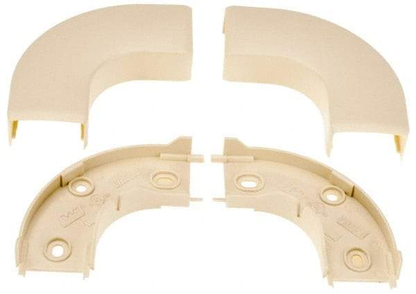 Wiremold - 1-1/8 Inch Long x 2-15/16 Inch Wide x 5/8 Inch High, Raceway Elbow End - 90°, Ivory, For Use with ECLIPSE PN05 Series Raceways - Strong Tooling