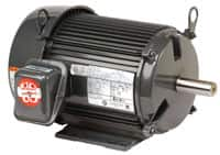 US Motors - 1.5 hp, TEFC Enclosure, No Thermal Protection, 1,745 RPM, 230/460 Volt, 60 Hz, Three Phase Standard Efficient Motor - Size 145TC Frame, C-Face/Base Mount, 1 Speed, Ball Bearings, 4.2/2.1 Full Load Amps, F Class Insulation, Reversible - Strong Tooling