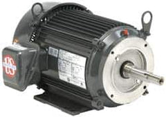 US Motors - 15 hp, TEFC Enclosure, No Thermal Protection, 1,770 RPM, 208-230/460 Volt, 60 Hz, Three Phase Standard Efficient Motor - Size 254JM Frame, Rigid Mount, 1 Speed, Ball Bearings, 42-37/18.7 Full Load Amps, F Class Insulation, Reversible - Strong Tooling