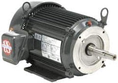 US Motors - 20 hp, TEFC Enclosure, No Thermal Protection, 3,530 RPM, 575 Volt, 60 Hz, Three Phase Standard Efficient Motor - Size 256 Frame, Rigid Mount, 1 Speed, Ball Bearings, 19.3 Full Load Amps, F Class Insulation, Reversible - Strong Tooling