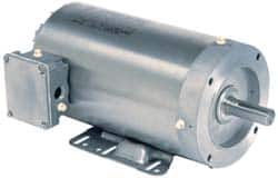 US Motors - 1.5 hp, TEFC Enclosure, No Thermal Protection, 1,755 RPM, 208-230/460 Volt, 60 Hz, Three Phase Energy Efficient Motor - Size 145TC Frame, Rigid Mount, 1 Speed, Ball Bearings, 4.3-4.1/2.1 Full Load Amps, F Class Insulation, Reversible - Strong Tooling