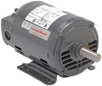 US Motors - 1 hp, ODP Enclosure, No Thermal Protection, 3,450 RPM, 208-230/460 Volt, 60 Hz, Three Phase Energy Efficient Motor - Size 56 Frame, Rigid Mount, 1 Speed, Ball Bearings, 2.8-2.9/1.4 Full Load Amps, B Class Insulation, Reversible - Strong Tooling