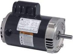 US Motors - 1 hp, ODP Enclosure, No Thermal Protection, 1,725 RPM, 115/208-230 Volt, 60 Hz, Industrial Electric AC/DC Motor - Size 56 Frame, C-Face Mount, 1 Speed, Ball Bearings, 14.8/7.5-7.3 Full Load Amps, B Class Insulation, CCW Lead End Rev - Strong Tooling