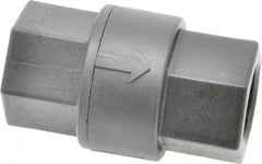 Specialty Mfr - 3/8" Polypropylene Check Valve - Inline, FNPT x FNPT, 125 WOG - Strong Tooling