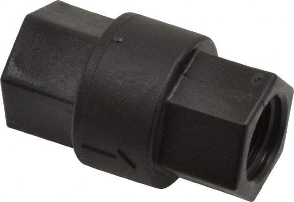 Specialty Mfr - 3/8" Polypropylene Check Valve - Inline, FNPT x FNPT, 125 WOG - Strong Tooling