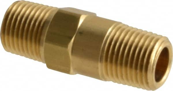 Specialty Mfr - 1/8" Brass Check Valve - Inline, MNPT x MNPT, 500 WOG - Strong Tooling