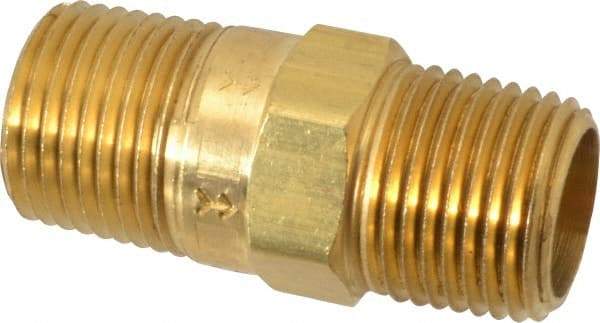 Specialty Mfr - 1/2" Brass Check Valve - Inline, MNPT x MNPT, 500 WOG - Strong Tooling