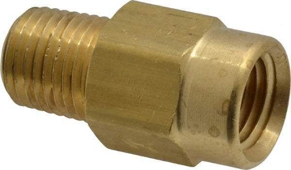 Specialty Mfr - 1/4" Brass Check Valve - Inline, FNPT x MNPT, 500 WOG - Strong Tooling