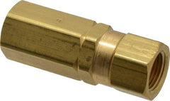 Specialty Mfr - 3/8" Brass Check Valve - Inline, FNPT x FNPT, 3,000 WOG - Strong Tooling