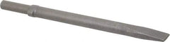 Ingersoll-Rand - 1" Head Width, 12" OAL, Flat Chisel - Round Drive, Round Shank, Steel - Strong Tooling