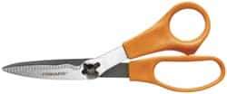 Fiskars - 2-1/2" LOC, 7-1/2" OAL Stainless Steel Premier Take Apart Shears - Ambidextrous, Serrated, Plastic Straight Handle, For Fabrics, Textiles - Strong Tooling