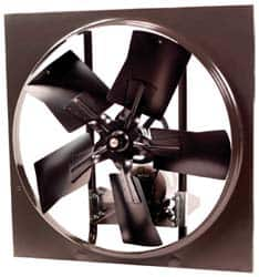 Fantech - 36" Blade, Belt Drive, 1-1/2 hp, 16,160 CFM, Totally Enclosed Exhaust Fan - 40" Opening Height x 40" Opening Width, 16" Deep, 8" Projection, 120/208 to 230 Volt, 1 Speed, Single Phase - Strong Tooling