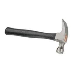 Stanley - 1 Lb Head, Straight Rip Claw Nail Hammer - 13-1/4" OAL, Carbon Steel Head, Smooth Face, Wood Handle - Strong Tooling