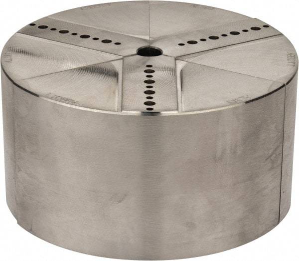 Abbott Workholding Products - 6" & Up Chuck Capacity, Northfield Attachment, Round Soft Lathe Chuck Jaw - 3 Jaws, Aluminum, 5.92" Wide x 3" High - Strong Tooling