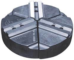 Abbott Workholding Products - 15" & Up Chuck Capacity, 1.5mm x 60° Serrated Attachment, Round Soft Lathe Chuck Jaw - 3 Jaws, Cast Aluminum, 1.6929" Btw Mount Hole Ctrs, 24" Wide x 4" High, 0.8661" Groove, 0.7874" & 20mm Fastener - Strong Tooling