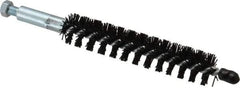 Schaefer Brush - 4" Brush Length, 3/4" Diam, Nylon Single Stem, Single Spiral Condenser Tube Brush - 6-1/4" Long, Nylon, 1/4-28 Male Connection - Strong Tooling