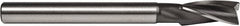 Union Butterfield - 15/32" Diam, 7/16" Shank, Diam, 3 Flutes, Straight Shank, Interchangeable Pilot Counterbore - 4-5/16" OAL, 1-1/4" Flute Length, Bright Finish, High Speed Steel - Strong Tooling