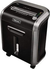 FELLOWES - 5/32 x 1-1/2" Strip, Cross Cut Manual Shredder - 10-7/16" Long x 15-3/8" Wide x 21" High, Level 4 Security, 6 Gal Wastebasket - Strong Tooling