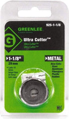 Greenlee - 1-1/8" Diam, 0.53" Cutting Depth, Hole Saw - High Speed Steel Saw, Toothed Edge - Strong Tooling