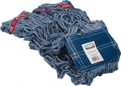 Rubbermaid - 5" Blue Head Band, X-Large Blended Fiber Loop End Mop Head - 4 Ply, Use for General Purpose - Strong Tooling