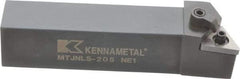 Kennametal - MTJN, Left Hand Cut, 3° Lead Angle, 1-1/4" Shank Height x 1-1/4" Shank Width, Negative Rake Indexable Turning Toolholder - 6" OAL, TN..54. Insert Compatibility, Series Kenloc - Strong Tooling