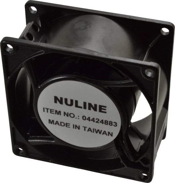 Value Collection - 115 Volts, AC, 30 CFM, Square Tube Axial Fan - 0.11 Amp Rating, 2,680 to 3,150 RPM, 3.15" High x 3.15" Wide x 1-1/2" Deep - Strong Tooling