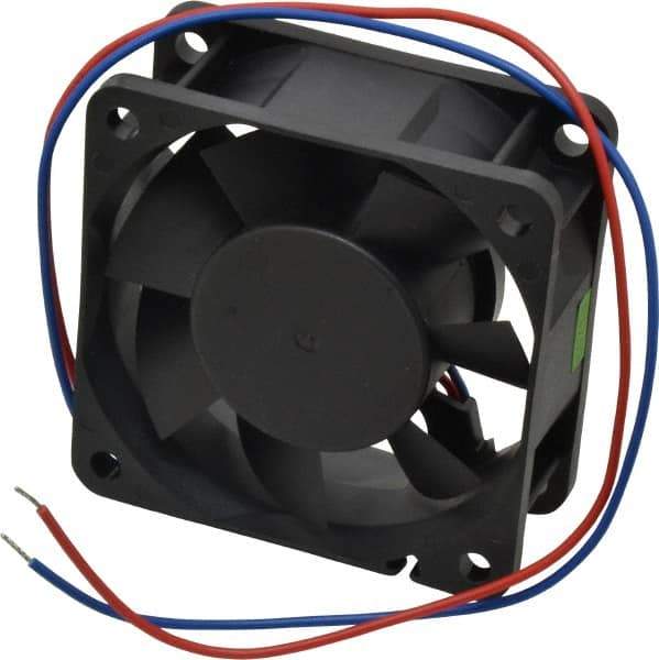 Value Collection - 12 Volts, DC, 20 CFM, Square Tube Axial Fan - 0.13 Amp Rating, 3,500 to 3,800 RPM, 2.36" High x 2.36" Wide x 1" Deep - Strong Tooling