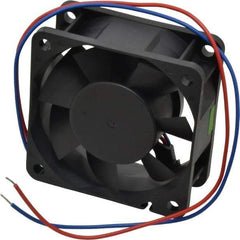 Value Collection - 12 Volts, DC, 20 CFM, Square Tube Axial Fan - 0.13 Amp Rating, 3,500 to 3,800 RPM, 2.36" High x 2.36" Wide x 1" Deep - Strong Tooling