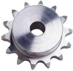 U.S. Tsubaki - 14 Teeth, 1" Chain Pitch, Chain Size 80, Sprocket - 1" Bore Diam, 4.981" Outside Diam - Strong Tooling