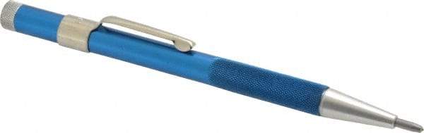 Made in USA - 5-1/2" OAL Nonretractable Pocket Scriber - Aluminum with Diamond Point - Strong Tooling