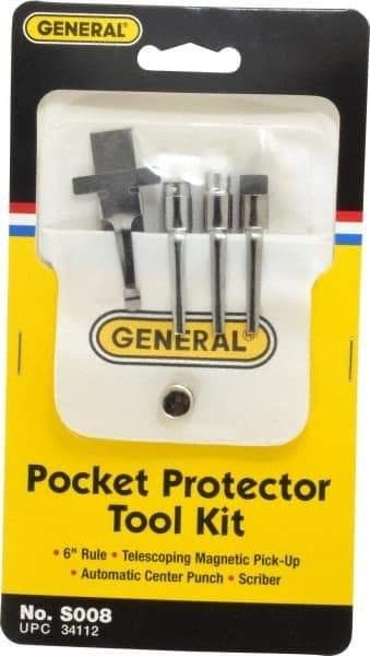 General - 4 Piece Pocket Tool Set - Steel - Strong Tooling