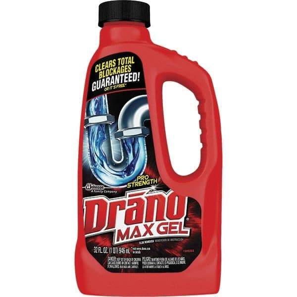 Drano - 32 oz Gel Drain Cleaner - Unscented, Bottle - Strong Tooling