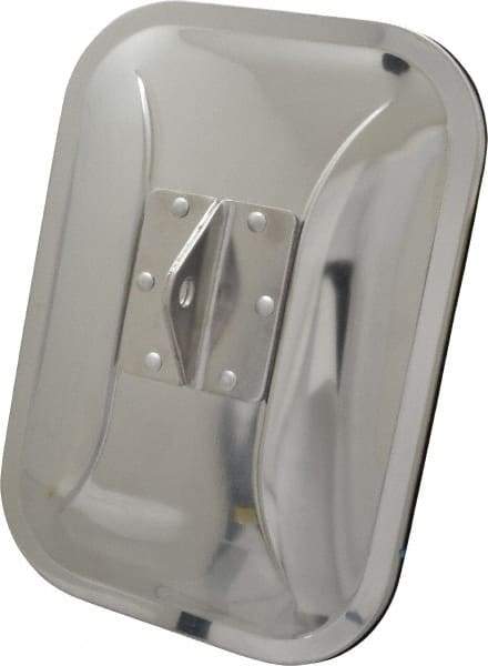 Value Collection - 10-1/2" Long to 7-1/2" Wide Automotive Low Mount Universal Replacement Mirror Head - Stainless Steel - Strong Tooling