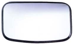 Value Collection - 8" Long to 4" Wide Automotive Clamp-On Convex Mirror - Stainless Steel - Strong Tooling