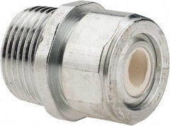 Cooper Crouse-Hinds - 1/4 to 0.35" Cable Capacity, Liquidtight, Straight Strain Relief Cord Grip - 3/4 NPT Thread, 1-5/16" Long, Steel - Strong Tooling