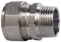 Cooper Crouse-Hinds - 3/4 to 0.85" Cable Capacity, Liquidtight, Straight Strain Relief Cord Grip - 3/4 NPT Thread, 1-9/16" Long, Steel - Strong Tooling