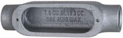 Cooper Crouse-Hinds - 1 Gang, (2) 1-1/4" Knockouts, Aluminum Rectangle Outlet Body - 8.45" Overall Height x 2.49" Overall Width x 2.73" Overall Depth - Strong Tooling